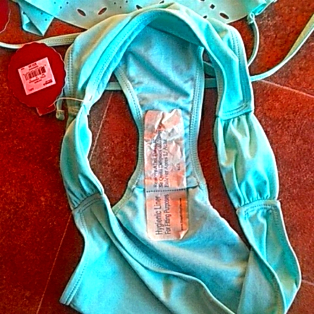 Aqua Halter Bikini Set - Picture 3 of 5